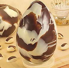 ovo de chocolate marmorizado