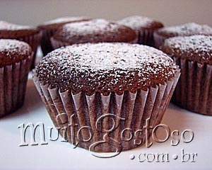 receita de cupcakes de chocolate