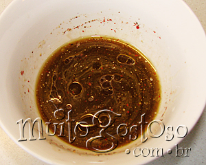 Molho de Limao com Vinagre Balsamico